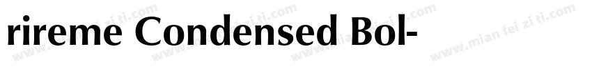 rireme Condensed Bol字体转换